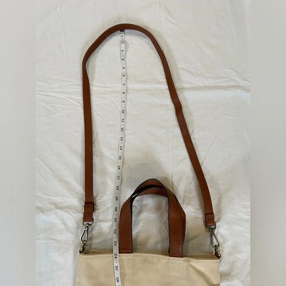 Free People Vegan Leather and Canvas Tote - Picture 2 of 7